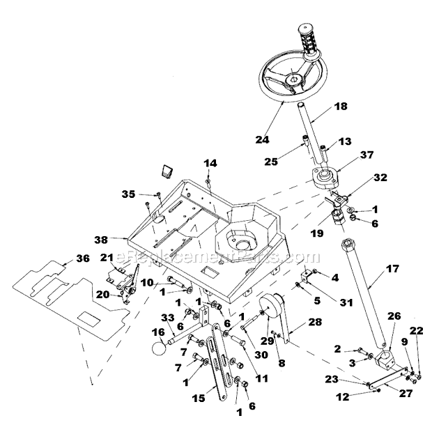 Page F Diagram and Parts List for MK-2024HSP  MK Diamond Concrete Saw